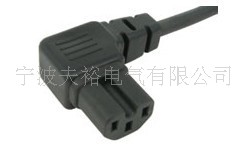 欧规三芯品字尾弯插