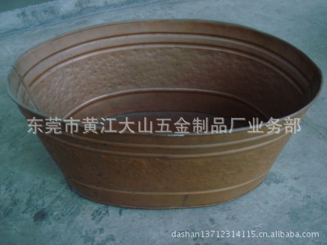 【供应冲压视频园艺桶,冰桶,垃圾桶,工艺桶,啤酒旋压倒车半挂图片