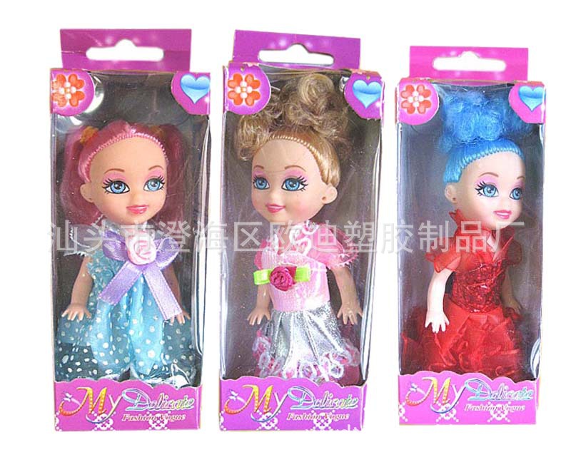 芭比娃娃 3.5寸<em>大头</em>娃娃 <em>大头妹 玩具</em>娃娃 可按