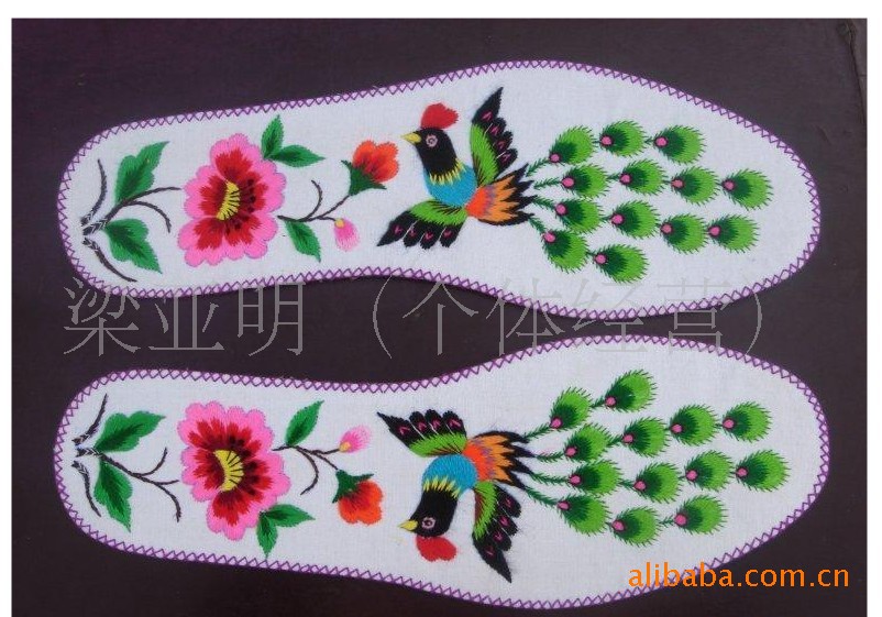 纯棉纯手工绣花鞋垫,<em>巧妹子</em>牌图片,纯棉纯手工