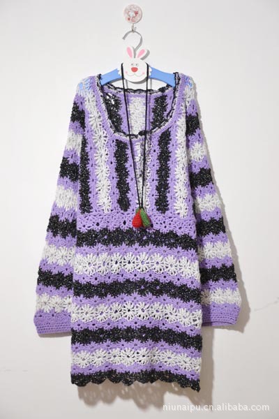 <em>出口日本</em> Vintage <em>复古毛衣</em> 批发 钩花 套头手工