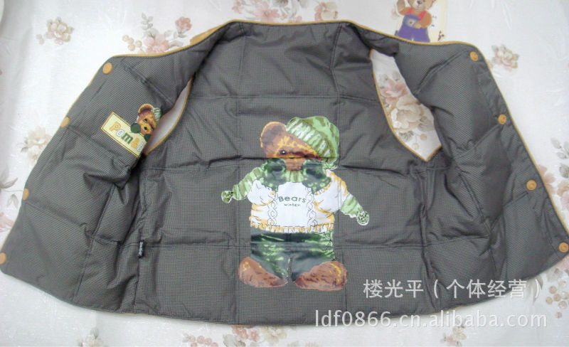 11新款<em>儿童羽绒服内胆女童</em>男童马夹 正反双面