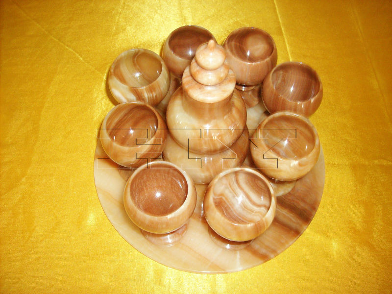 厂家供应天批发优质大理石,A级冰花玉礼盒套装