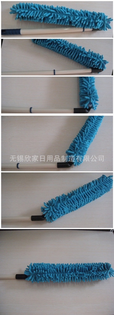 【升级版可弯曲雪尼尔伸缩杆清洁除尘掸 双面