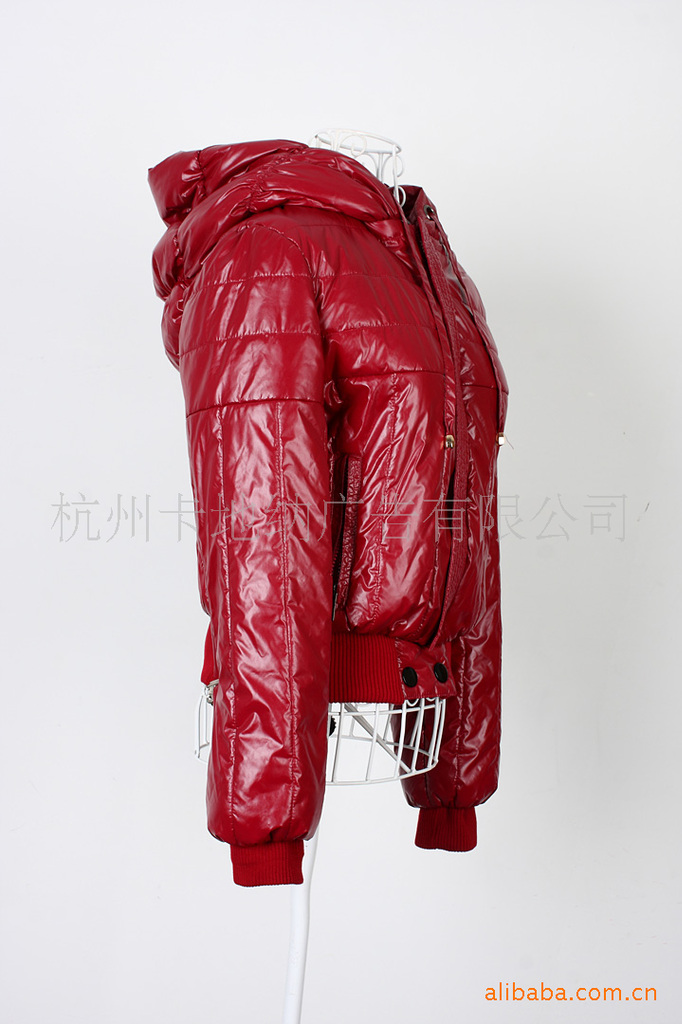 8801枣红色-<em>新款</em>流行<em>女短裤棉衣</em> <em>棉衣</em> 女<em>棉衣</em>