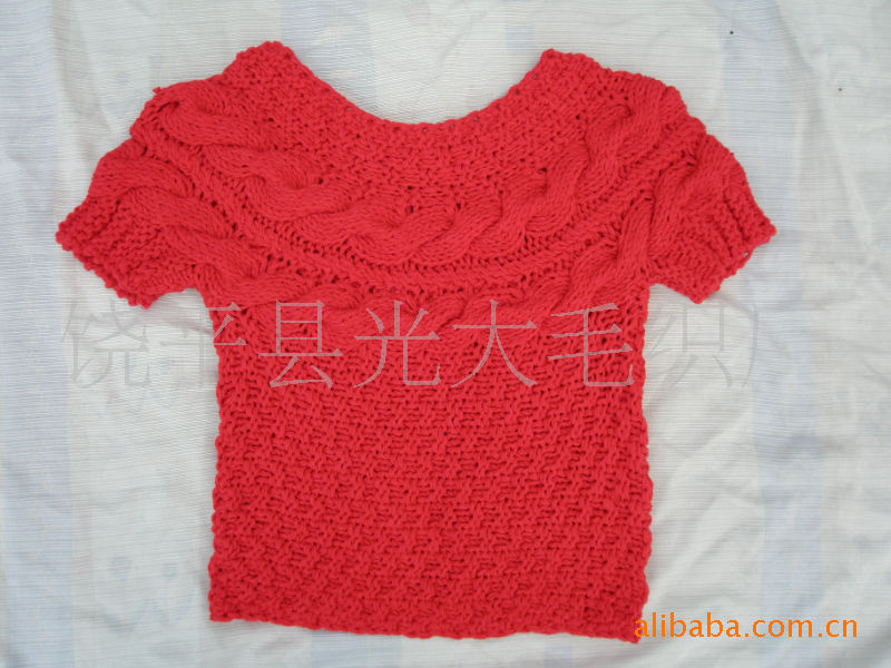 批发采购<em>女式毛衣</em>-欧美 复古 粗线手钩棒针<em>编织</em>