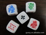 扑克骰子、扑克色子、JQK骰子、专业骰子生产厂家