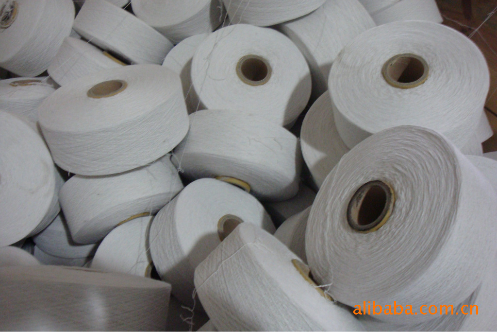 本白7s汽流纺再生棉纱线价格及生产厂家[美罗