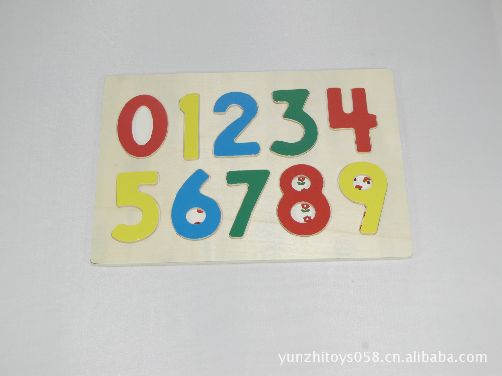 供应木制玩具木制拼板 数字拼图(配对拼图)儿童早教益智玩具