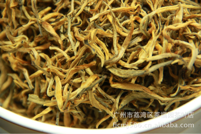【中国云南滇红茶,特级金丝红茶。金丝猴红茶