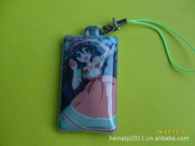 给力素爱手机商标图案手机擦,圆形红色手机擦