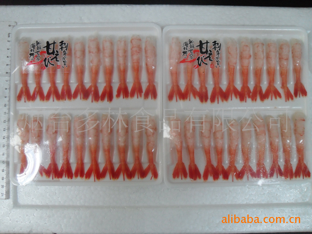 日本料理刺身甜虾，冷冻粗加工水产品