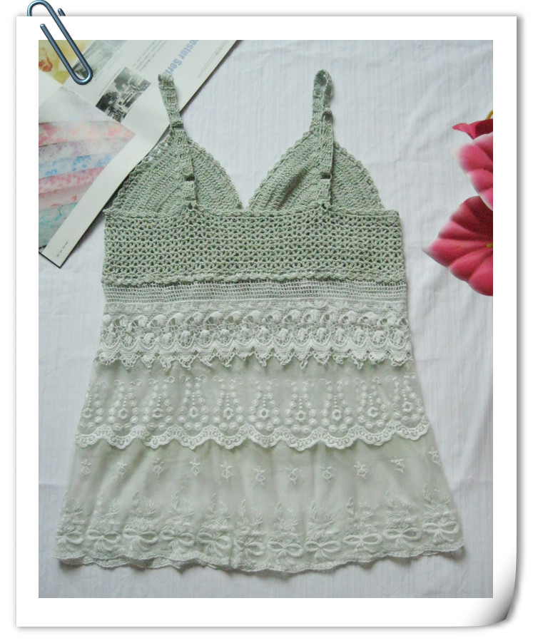 2011新款日式蕾丝短袖钩花流苏<em>镂空小马甲</em>/小