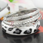 B1025 外贸手镯豹纹7环手环 外贸饰品
