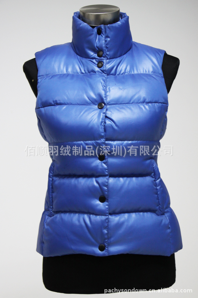 【女装修身防水<em>保暖</em>羽绒服<em>马甲</em>背心工厂生产批