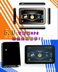 工厂热销5寸超薄GPS带蓝牙/AVIN倒车后视/FM发射/ISDB-T/DVB-T