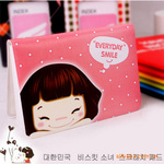 D03 韩国文具 可爱妞子/饼干女孩 记事本/笔记本/日记本 四色