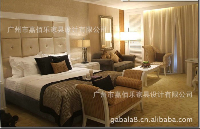【a家具家具配套家具酒店床床靠实木酒店酒店杭州油漆工招工脚凳图片