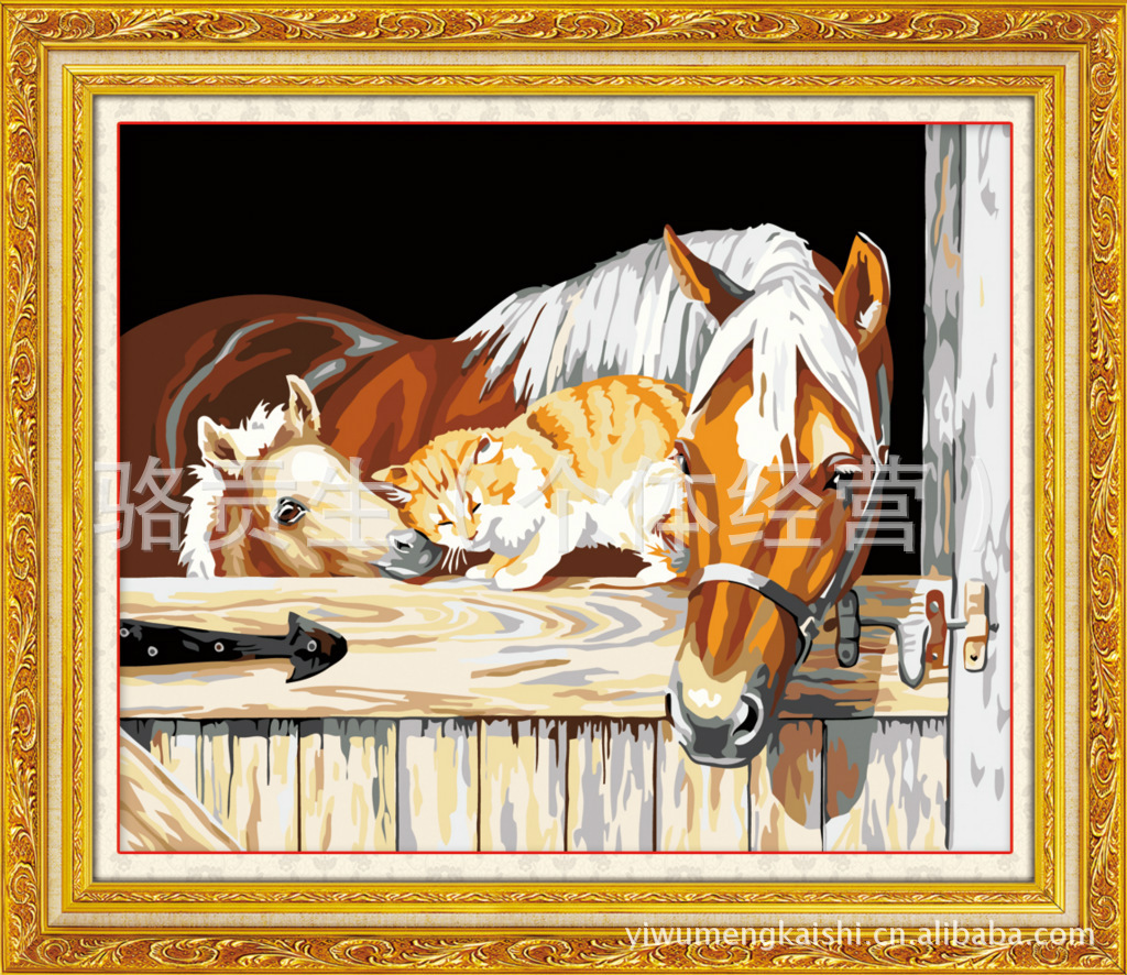 【【40*50】午后马驹 诚招数字油画代理加盟商
