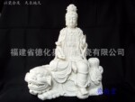 【典尚堂】15寸文殊菩萨陶瓷观音菩萨大智慧菩萨华岩三圣铜佛像