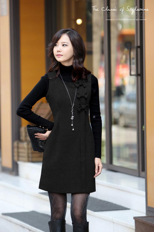 【<em>女装</em>2011秋冬装新款<em>毛呢子</em>裙 <em>韩版毛呢连衣</em>