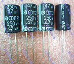 ������ 250V47UF 47UF250V ȫ��ԭװ �к����� 105��