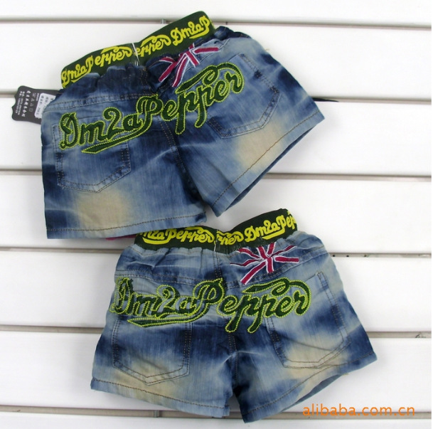 2011夏款厂家直批 儿童牛仔<em>短裤</em> 韩版童装<em>后片</em>