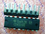 IC CD4511BE CD4511 4511 ȫ��ԭװTI��˾ DIP-16