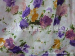 供应2011欧美热销15D*15D抽象花朵印花绒雪纺面料