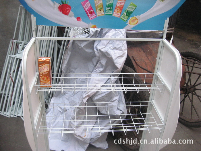 专业订做 定制超市烤漆端架 铁质骨架烤漆 超市