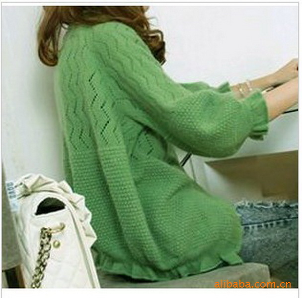 2013促销镂空七分袖披肩<em>女式开衫</em>毛衣清仓特