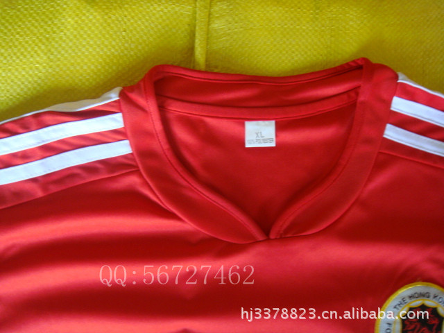 【批发香港国家队红色球衣足球运动服】价格,