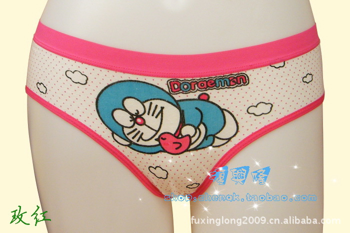 【供应阳光B42可爱卡通<em>哆啦A梦</em>印花少女三角