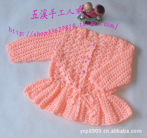 厂家直销 自主设计 纯手工编织宝宝毛衣图片,厂