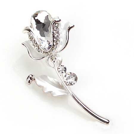 【厂家供应直销 玫瑰花胸针 胸花 丝巾扣两用 方