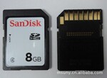 供应Sandisk 原装SD 8GB CLASS4 黑色透明