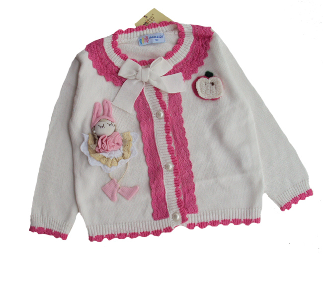 【跳舞女孩<em>全棉针织开衫</em>/毛衣 95001】价格,厂