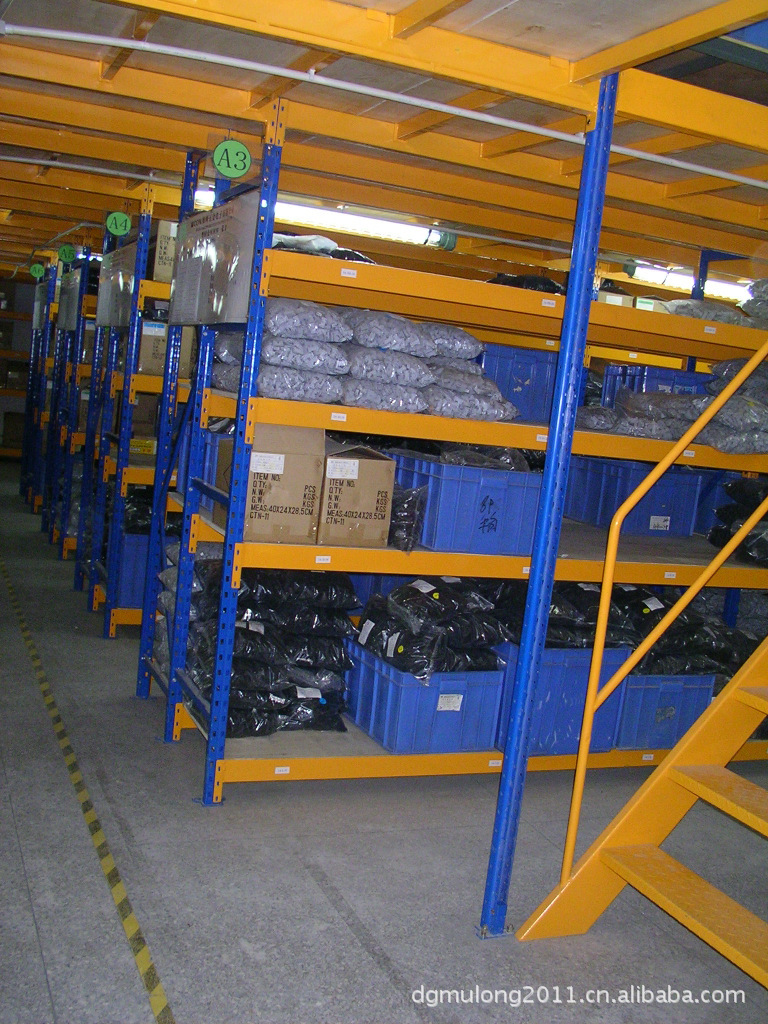 仓储货架-电子厂木板专用货架阁楼 五金厂货架