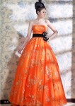 蔡美月国际婚纱加盟 批发 2011年新款晚礼服S5149