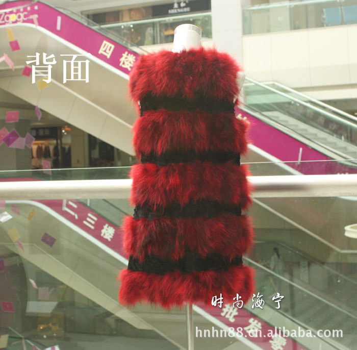 【海宁皮草<em>马甲</em>2011新款女 秋装 优质<em>獭兔绒</em> 貉