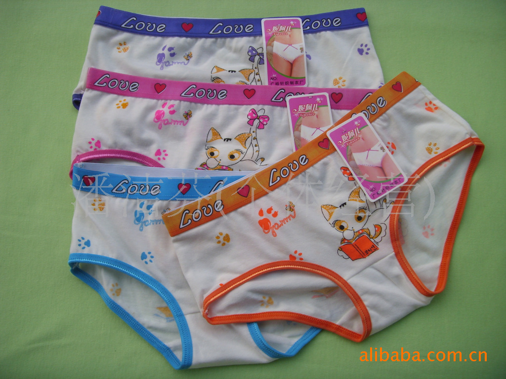 批发供应棉料可爱<em>少女</em>印<em>卡通内裤</em>图片,批发供