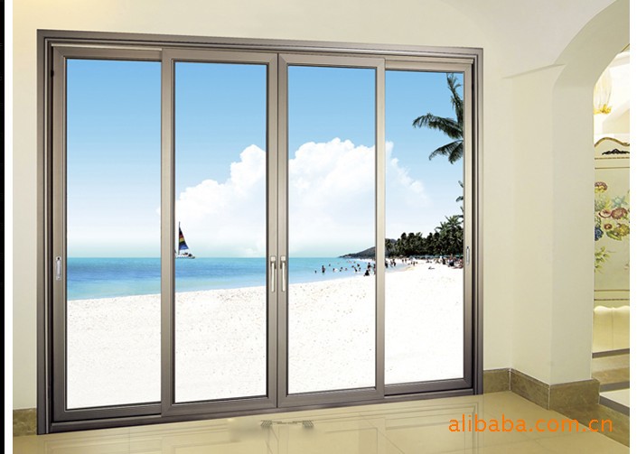 【致尚门窗供应推拉门,钢化铝门,外表美观,隔音