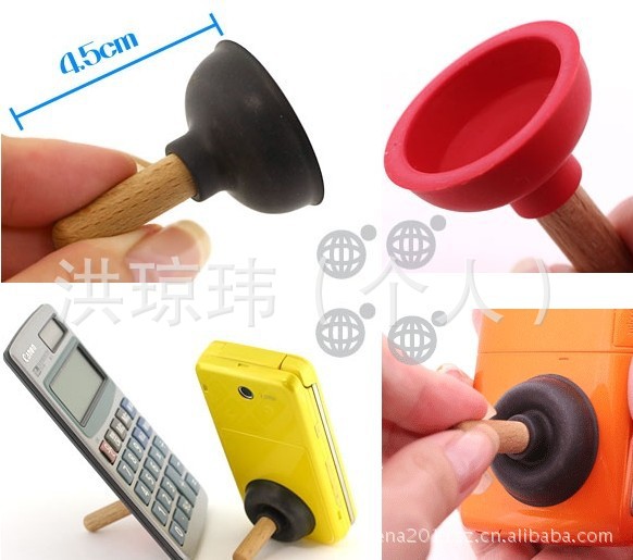 马桶 吸盘式 iphone 4 手机 支架 创意多功能手机