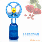 新奇特礼品 D4456C 时尚喷水雾风扇|水晶蓝