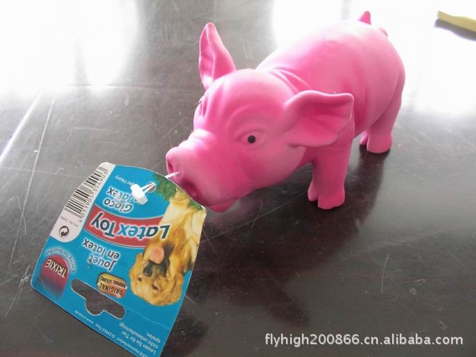 发生乳胶宠物狗玩具--鸭子:天然乳胶制作,无毒