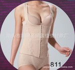 正品澳詩米蘭天然彩棉功能型收腹繡花塑身衣811#*