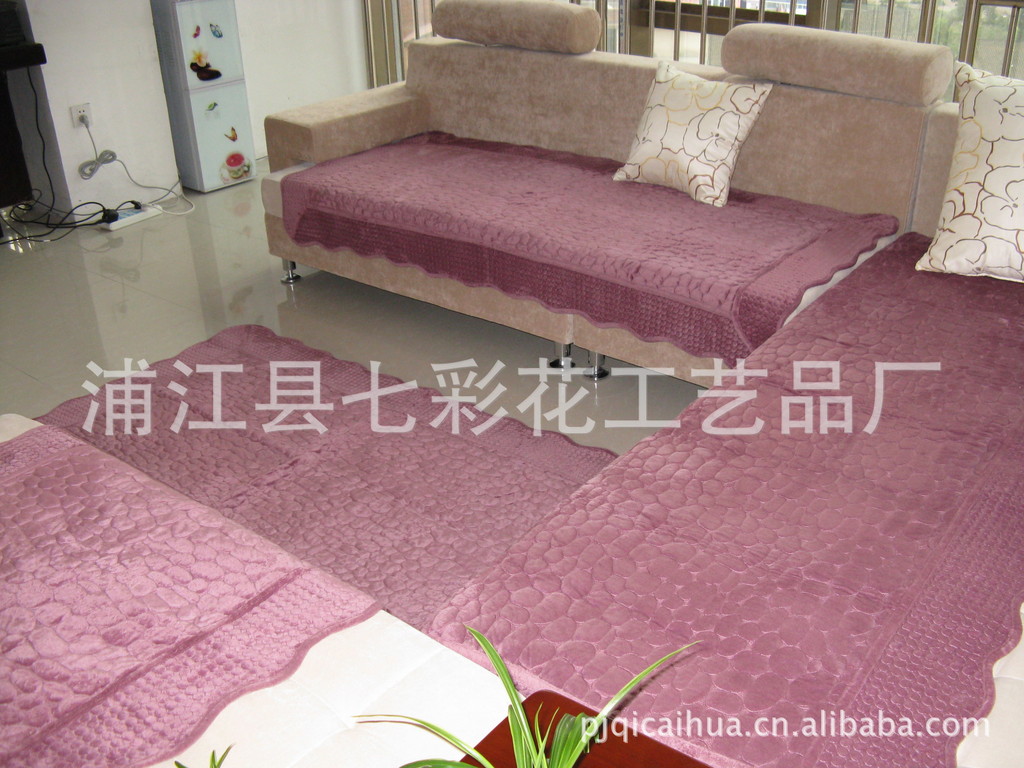 超柔短绒鹅软石沙发垫,坐垫 ,瑜伽垫 规格(70.9