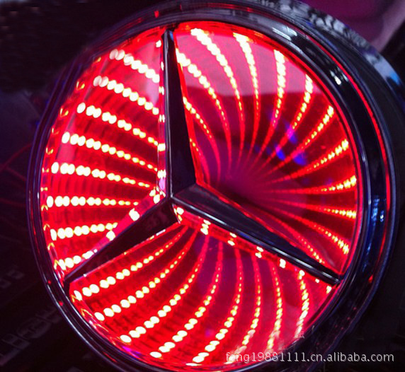 车标灯 新款车型 车标LED灯 奔驰3D车标灯图