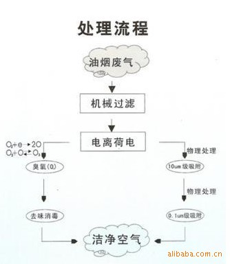 高空静电油烟净化器,厨房油烟净化设备,处置惩