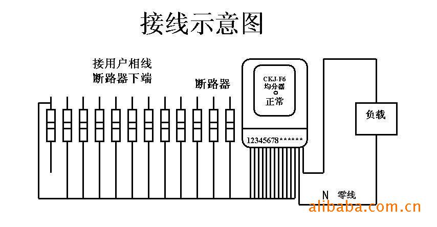 ckj-f6型 公共用电均分器 22户